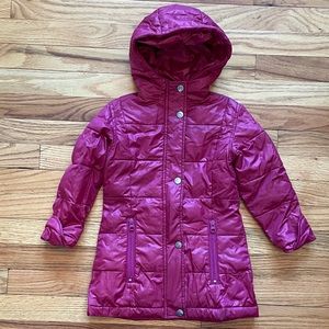 Appaman Long Puffer Coat - Girls Pink Size 3T